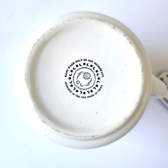 Astrological star quote blue white Ceramic mug cup New - Picture 4 of 5